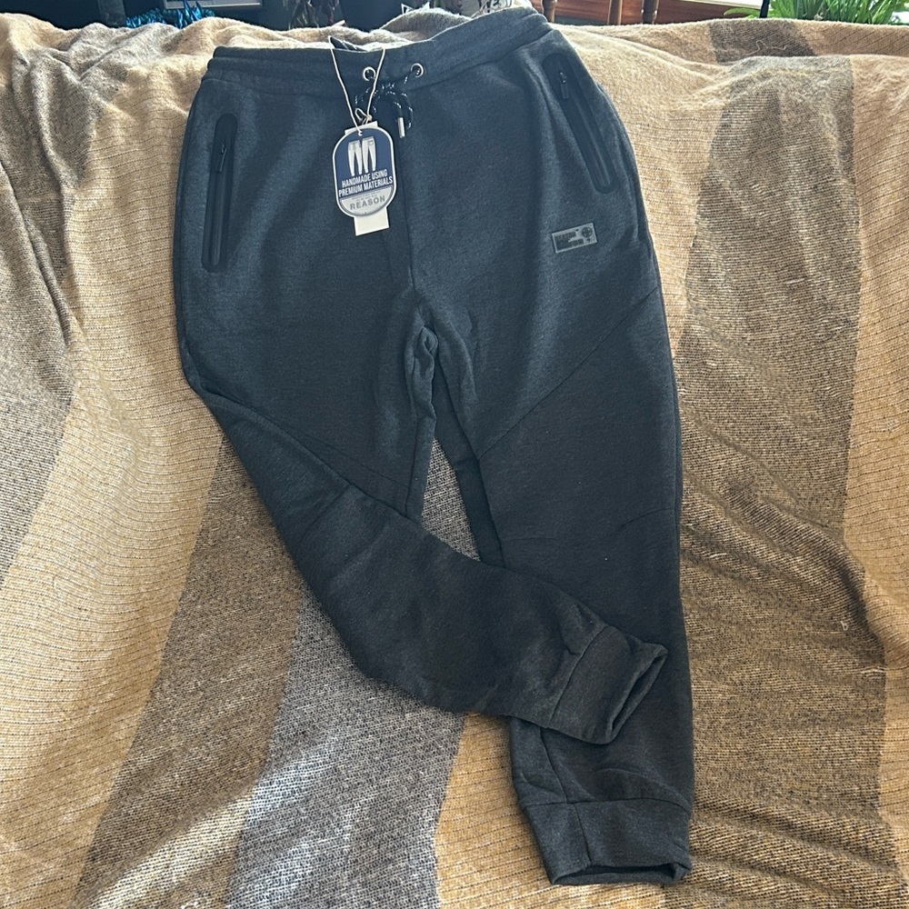 Reason Black Jogger Sweatpants